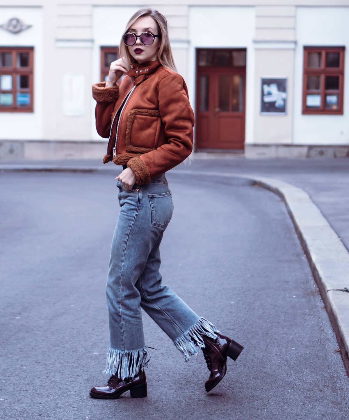 How to wear chunky lace up boots