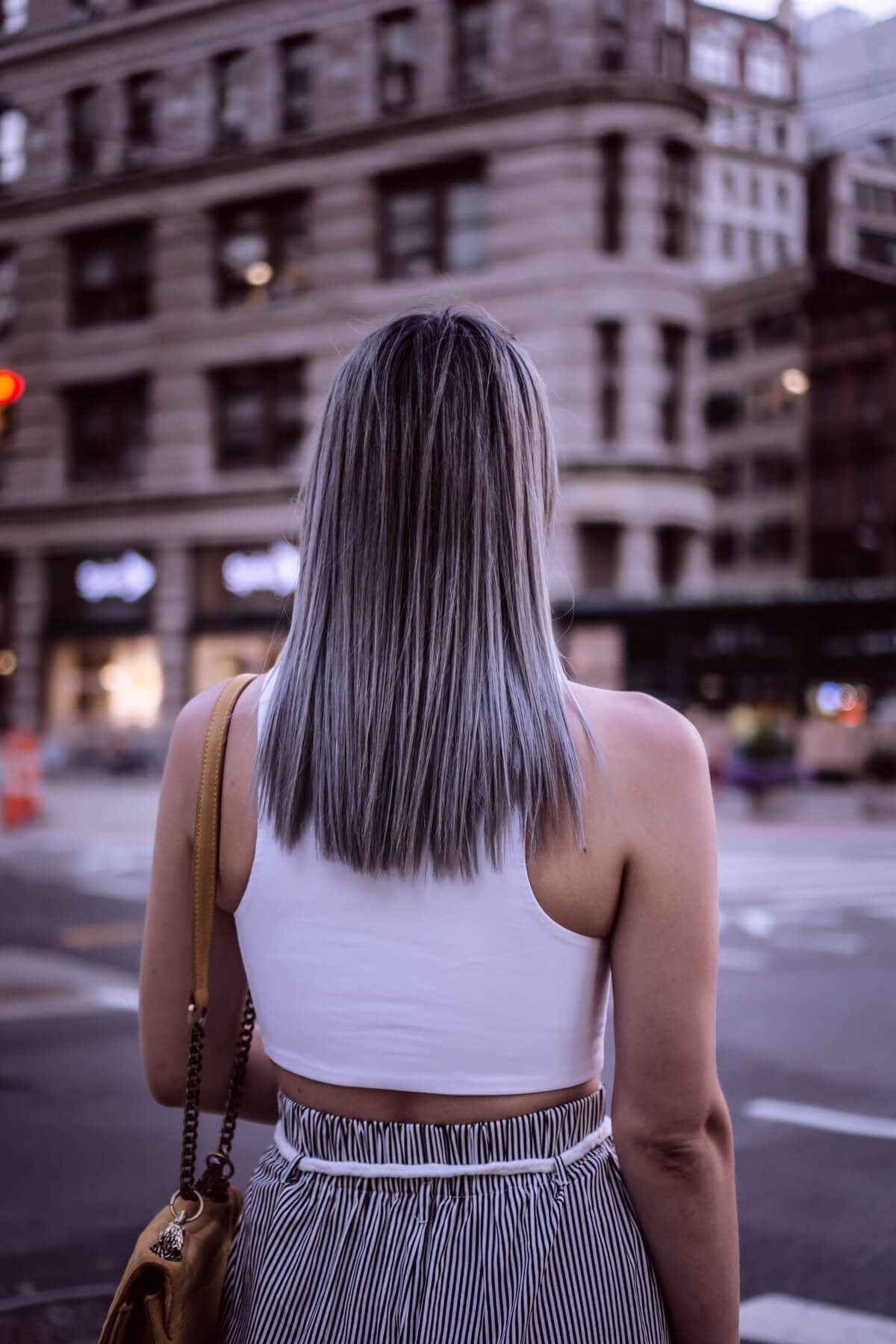 NYC Gray Hair Inspo Timo from The Cosmopolitas