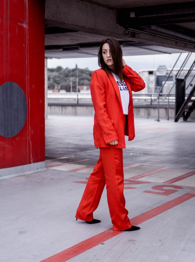 RED PANTSUIT