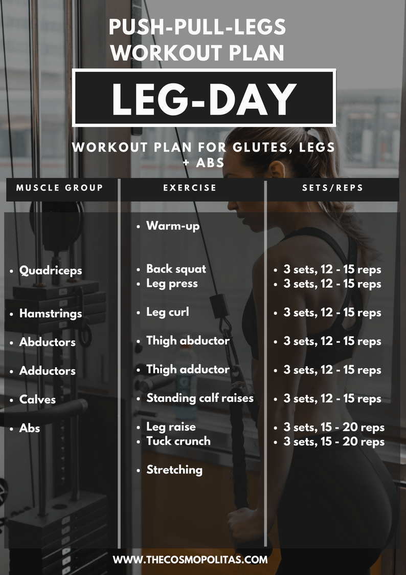 Workout Plan Leg Day